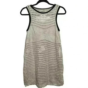 Women's Openwork Mini Sweater Dress - Universal Thread Cream Size S